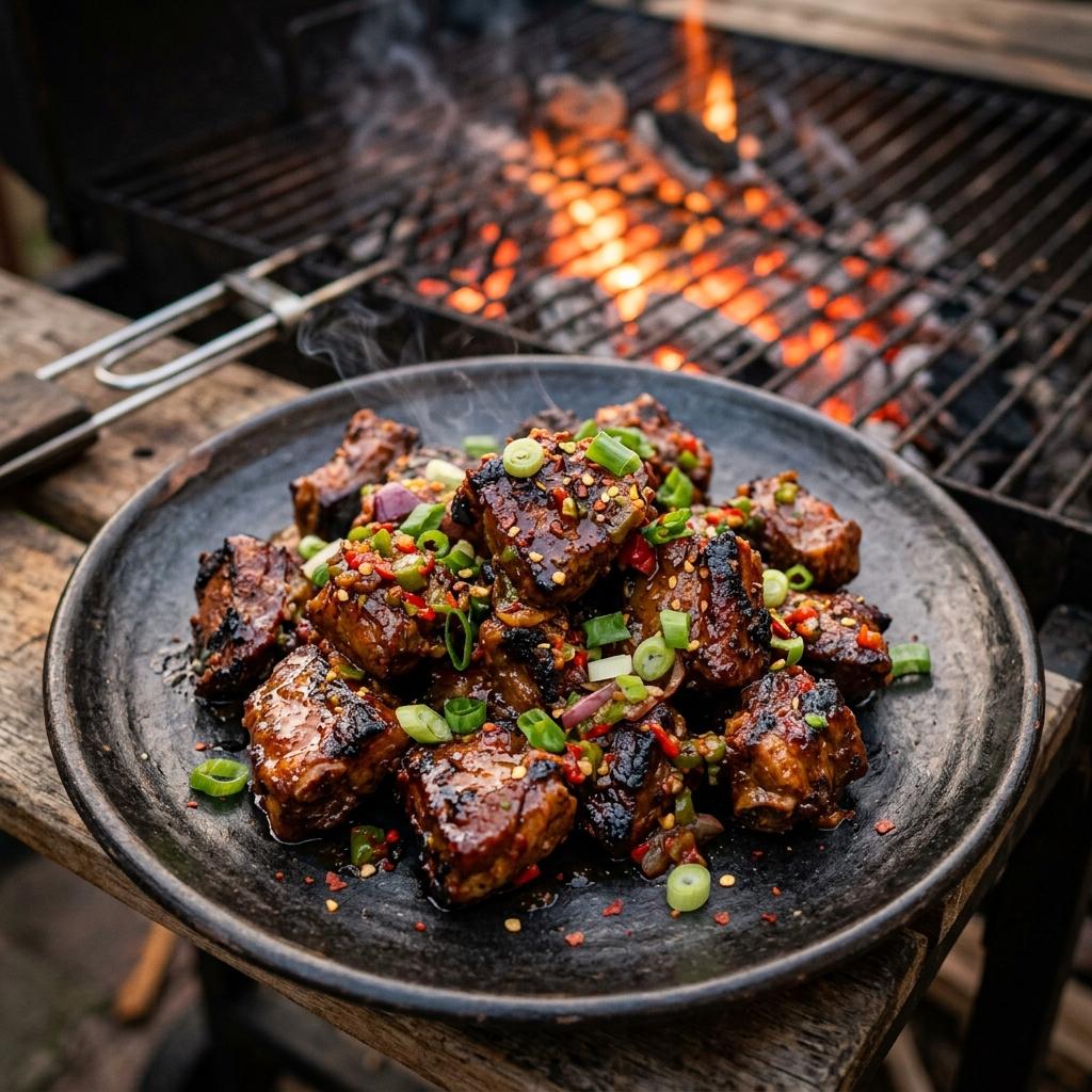 Nigerian Asun goat BBQ