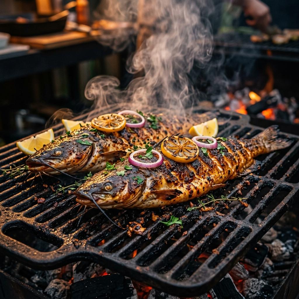 Grilled catfish BBQ