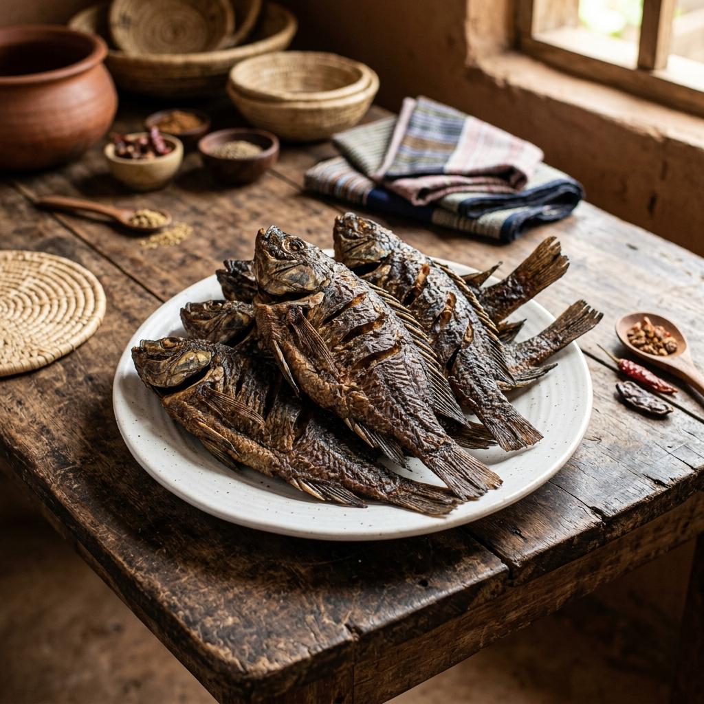 Dried catfish stockfish